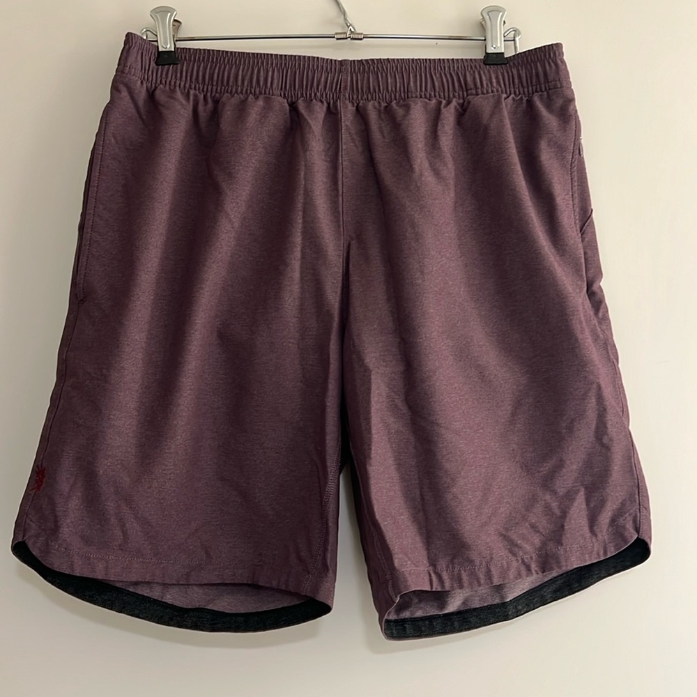 Men’s RHONE purple athletic shorts